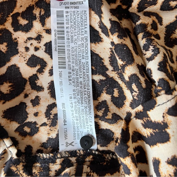 BNWT Zara Leopard Print Top - Picture 7 of 12